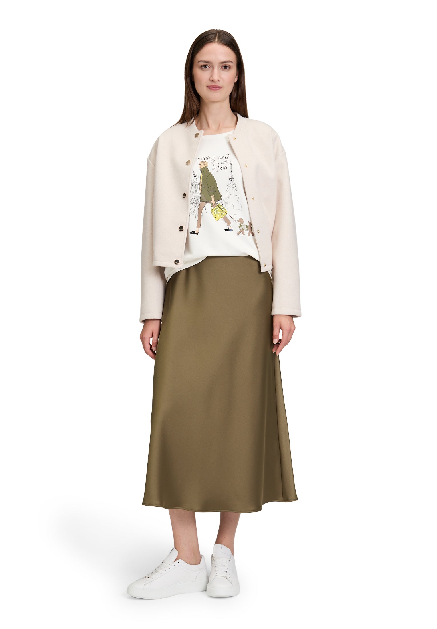 Shirt Kurz 3/4 Arm Nature/Green Bild 5