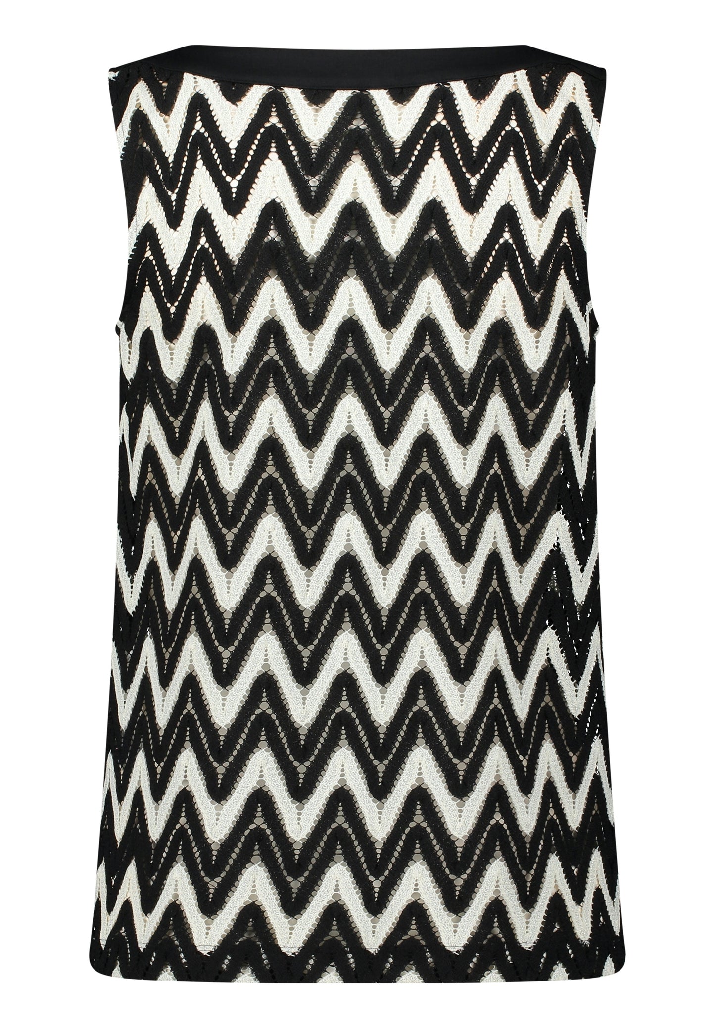 Shirt Kurz ohne Arm Black/Cream Bild 2