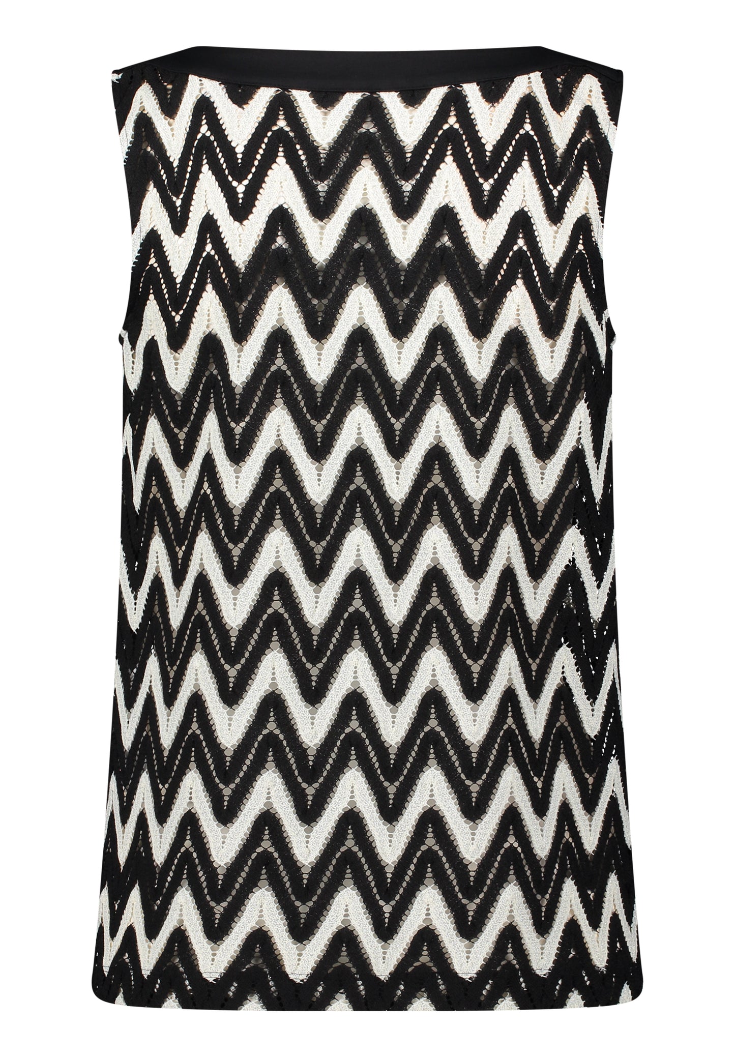 Shirt Kurz ohne Arm Black/Cream Bild 2