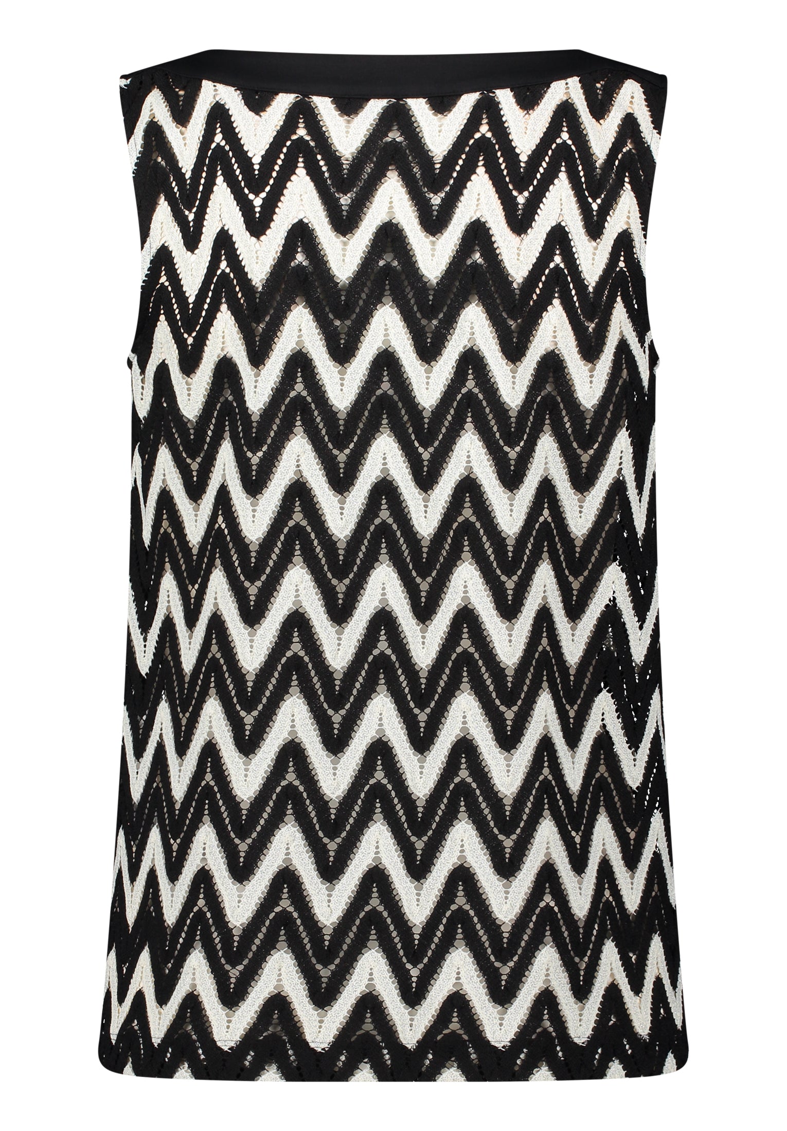 Shirt Kurz ohne Arm Black/Cream Bild 2