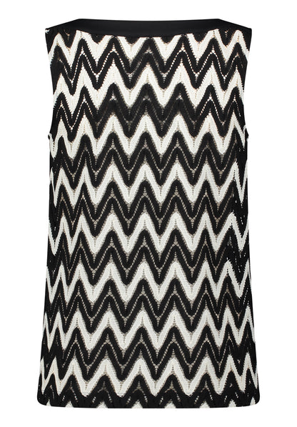 Shirt Kurz ohne Arm Black/Cream Bild 2