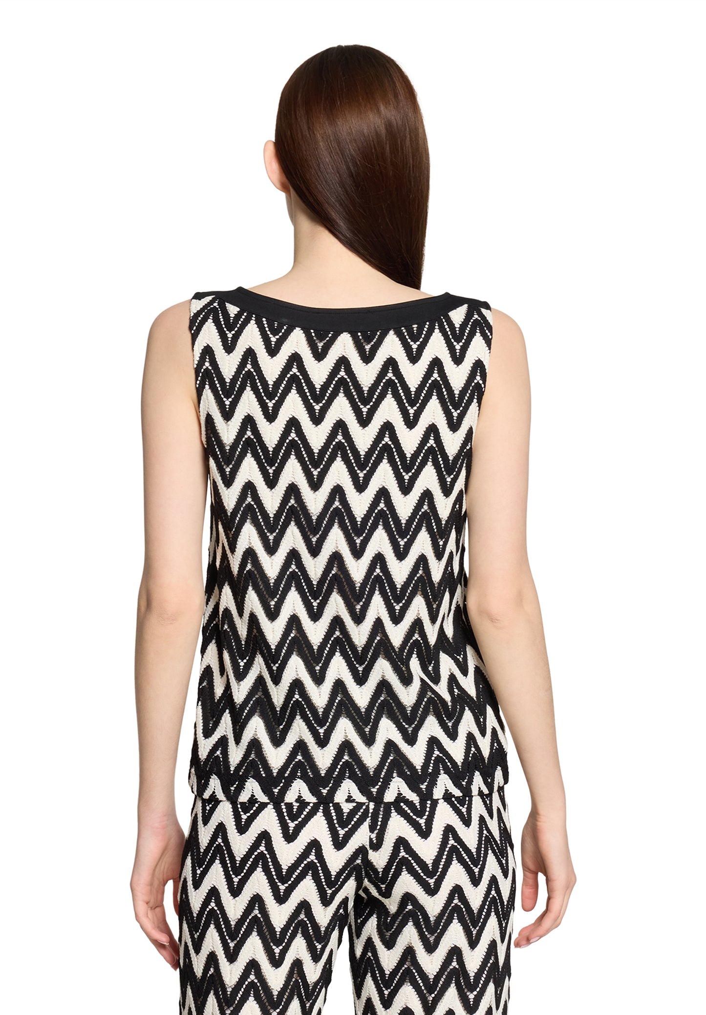 Shirt Kurz ohne Arm Black/Cream Bild 4