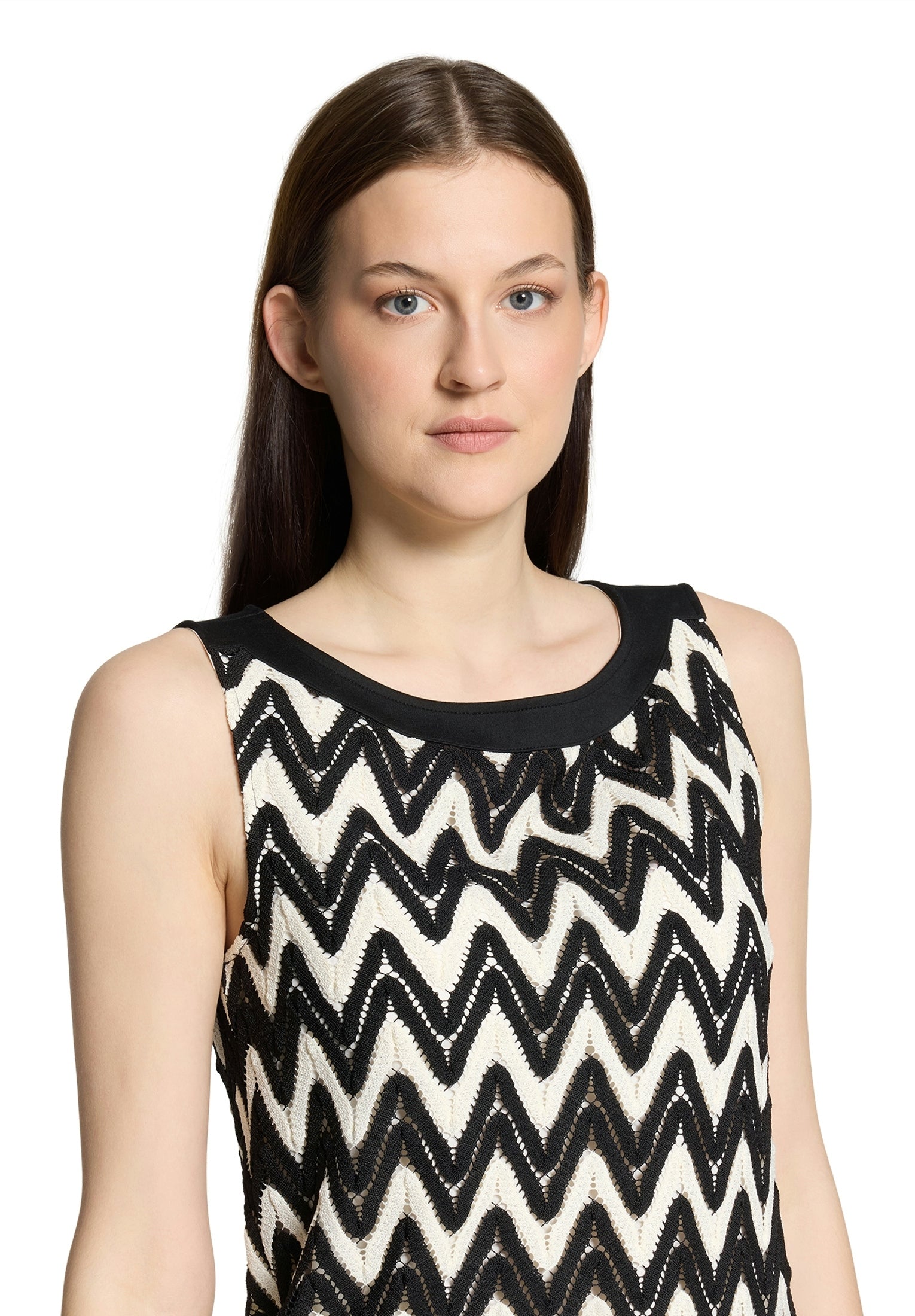 Shirt Kurz ohne Arm Black/Cream Bild 6