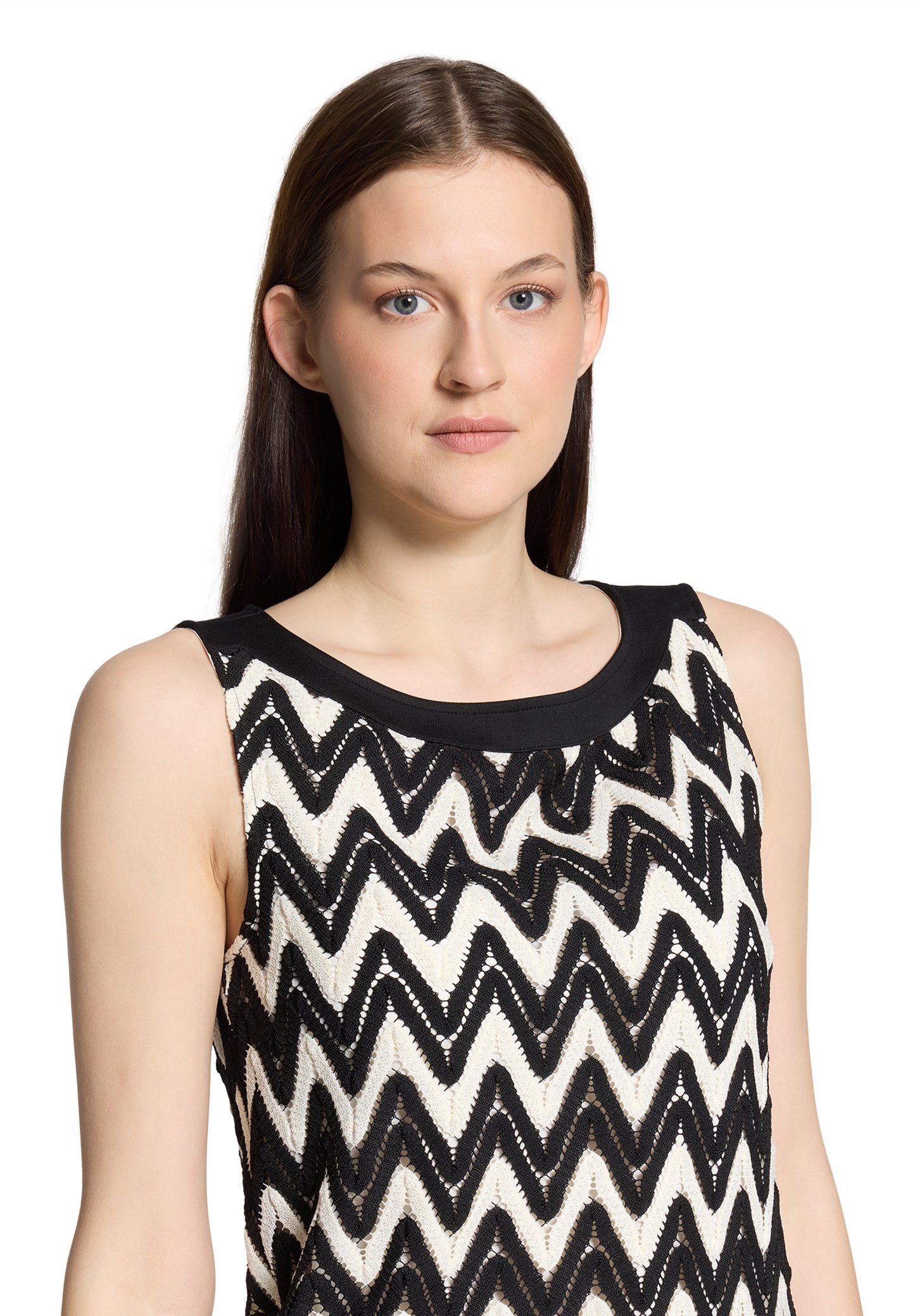 Shirt Kurz ohne Arm Black/Cream Bild 6