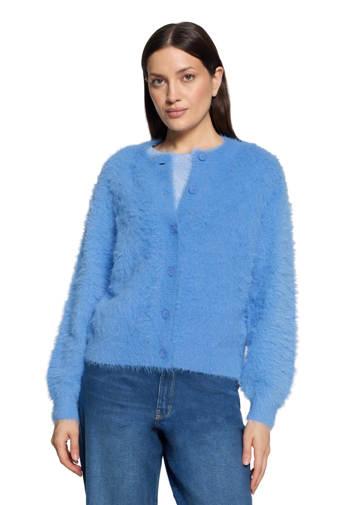 Strickjacke Kurz 1/1 Arm Azurine Bild 3