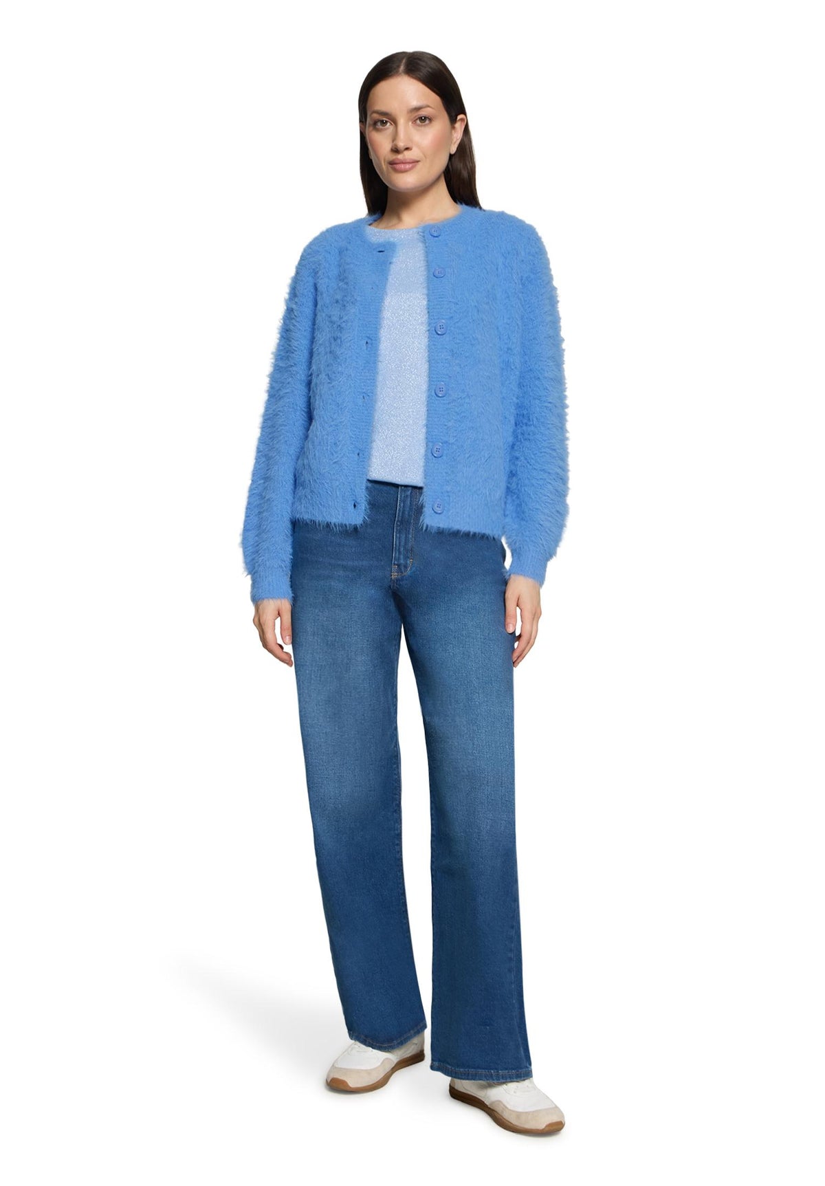 Strickjacke Kurz 1/1 Arm Azurine Bild 5