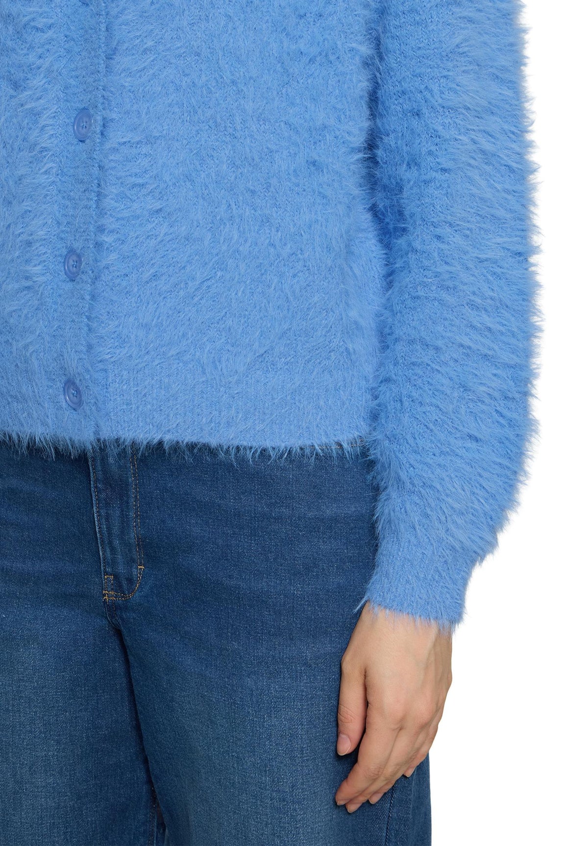 Strickjacke Kurz 1/1 Arm Azurine Bild 7