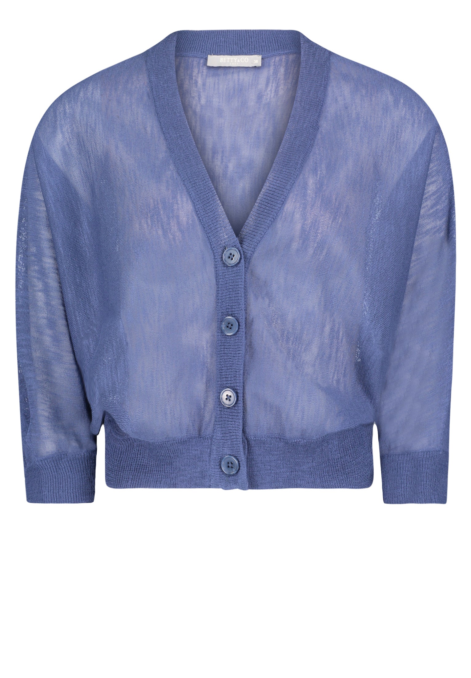 Strickjacke Kurz 3/4 Arm Bijou Blue Bild 1