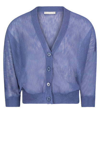 Strickjacke Kurz 3/4 Arm Bijou Blue Bild 1