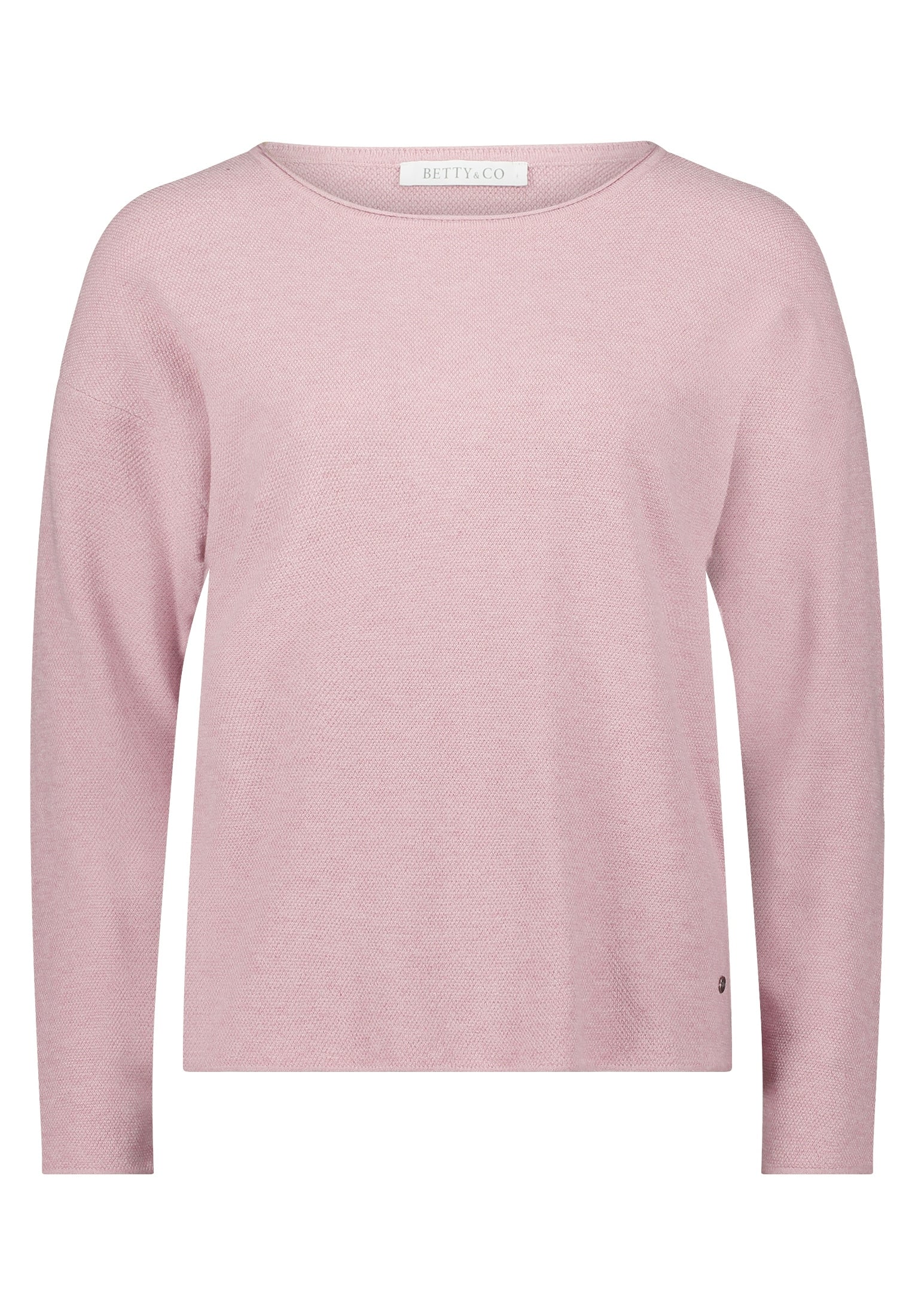 Strickpullover Kurz 1/1 Arm Rose Melange Bild 1
