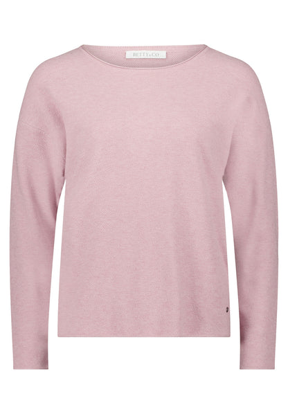 Strickpullover Kurz 1/1 Arm Rose Melange Bild 1