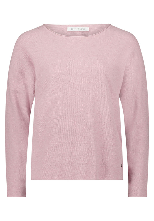 Strickpullover Kurz 1/1 Arm Rose Melange Bild 1