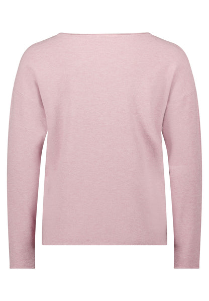 Strickpullover Kurz 1/1 Arm Rose Melange Bild 2