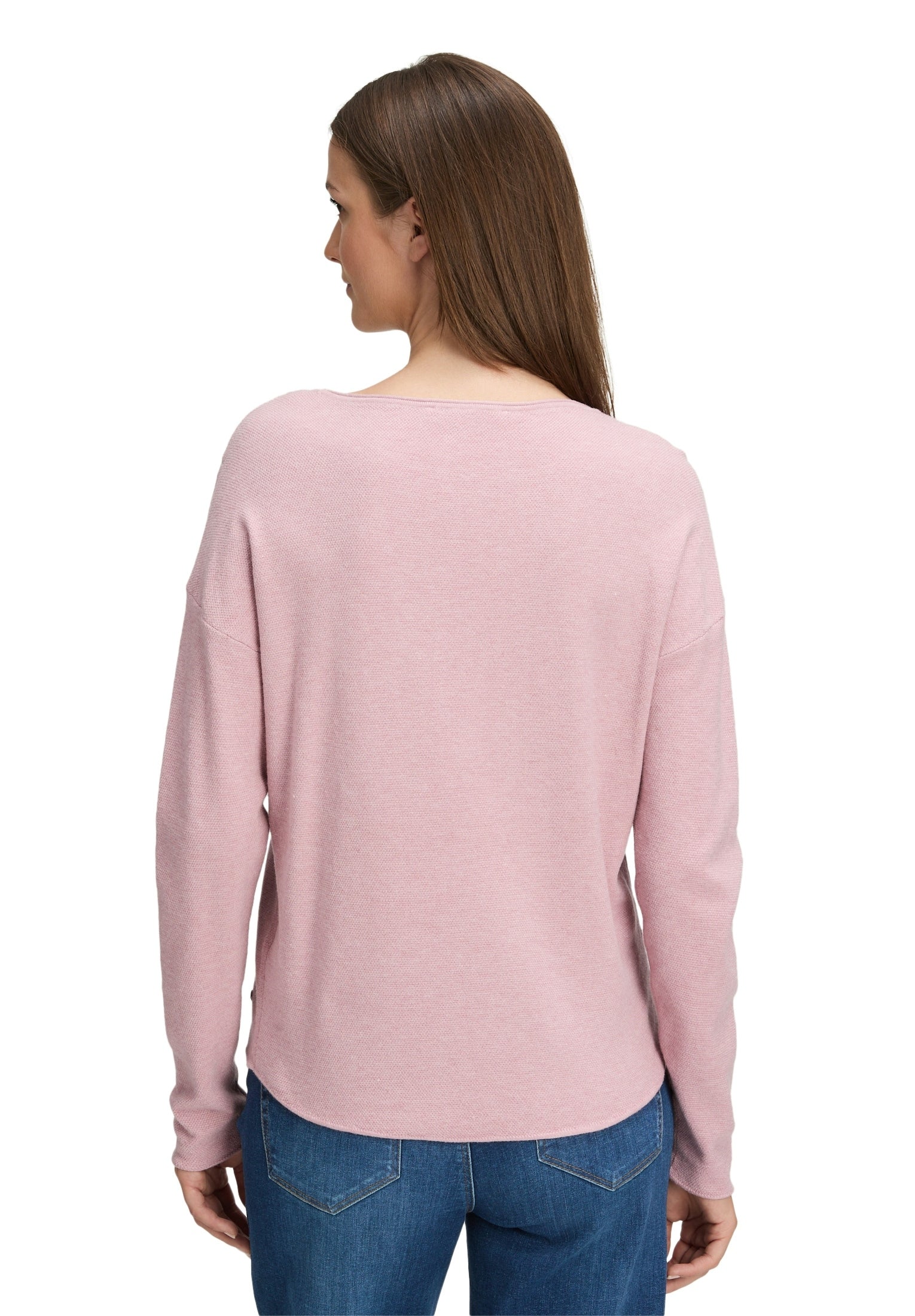 Strickpullover Kurz 1/1 Arm Rose Melange Bild 4