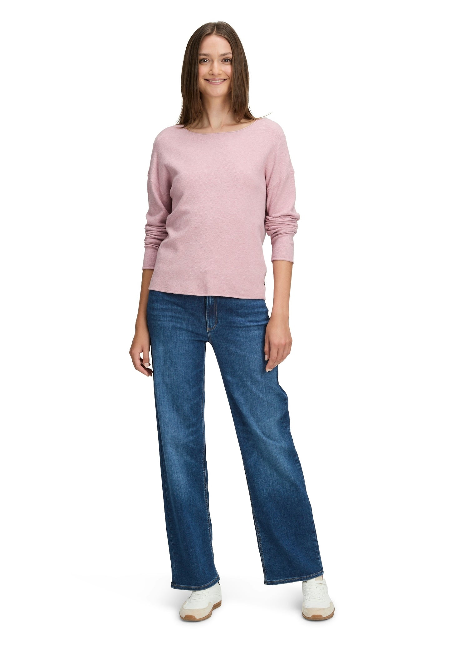 Strickpullover Kurz 1/1 Arm Rose Melange Bild 5