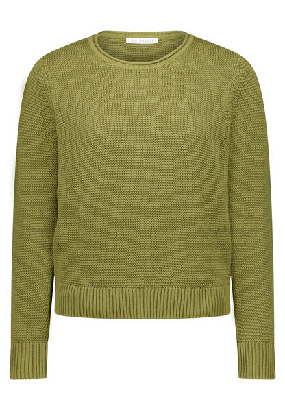 Strickpullover Kurz 1/1 Arm Olive Drab Bild 1