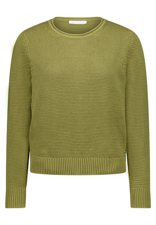 Strickpullover Kurz 1/1 Arm Olive Drab Bild 1