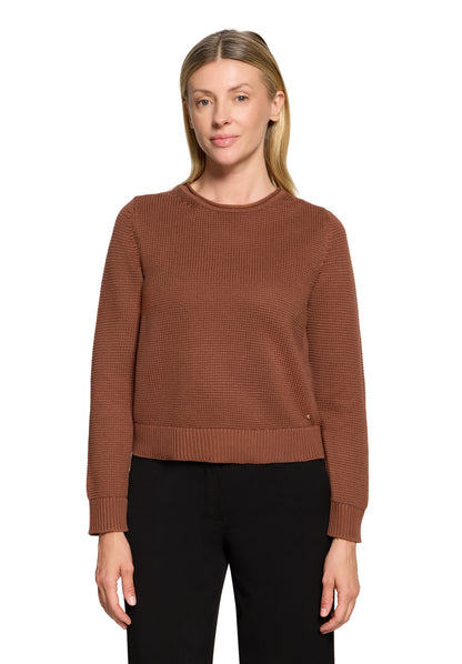 Strickpullover Kurz 1/1 Arm Tortoise Shell Bild 3