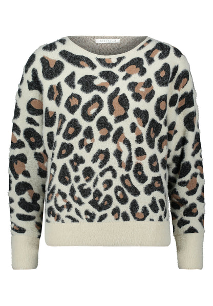 Strickpullover Kurz 1/1 Arm Cream/Black Bild 1