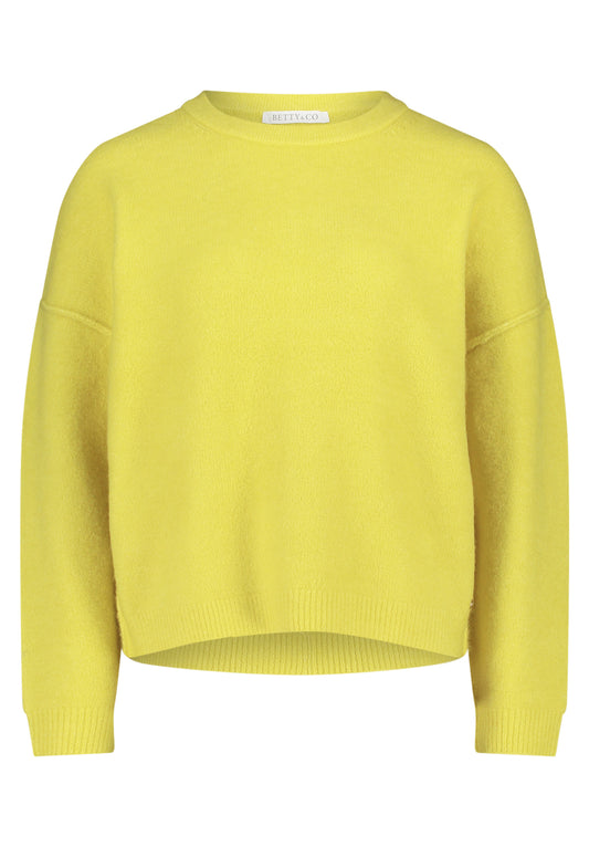 Strickpullover Kurz 1/1 Arm Neon Yellow Bild 1