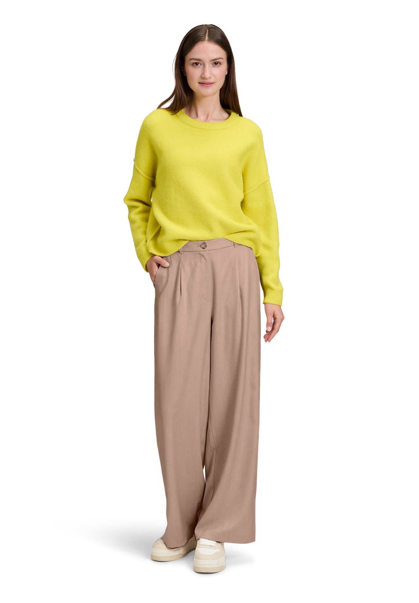 Strickpullover Kurz 1/1 Arm Neon Yellow Bild 5