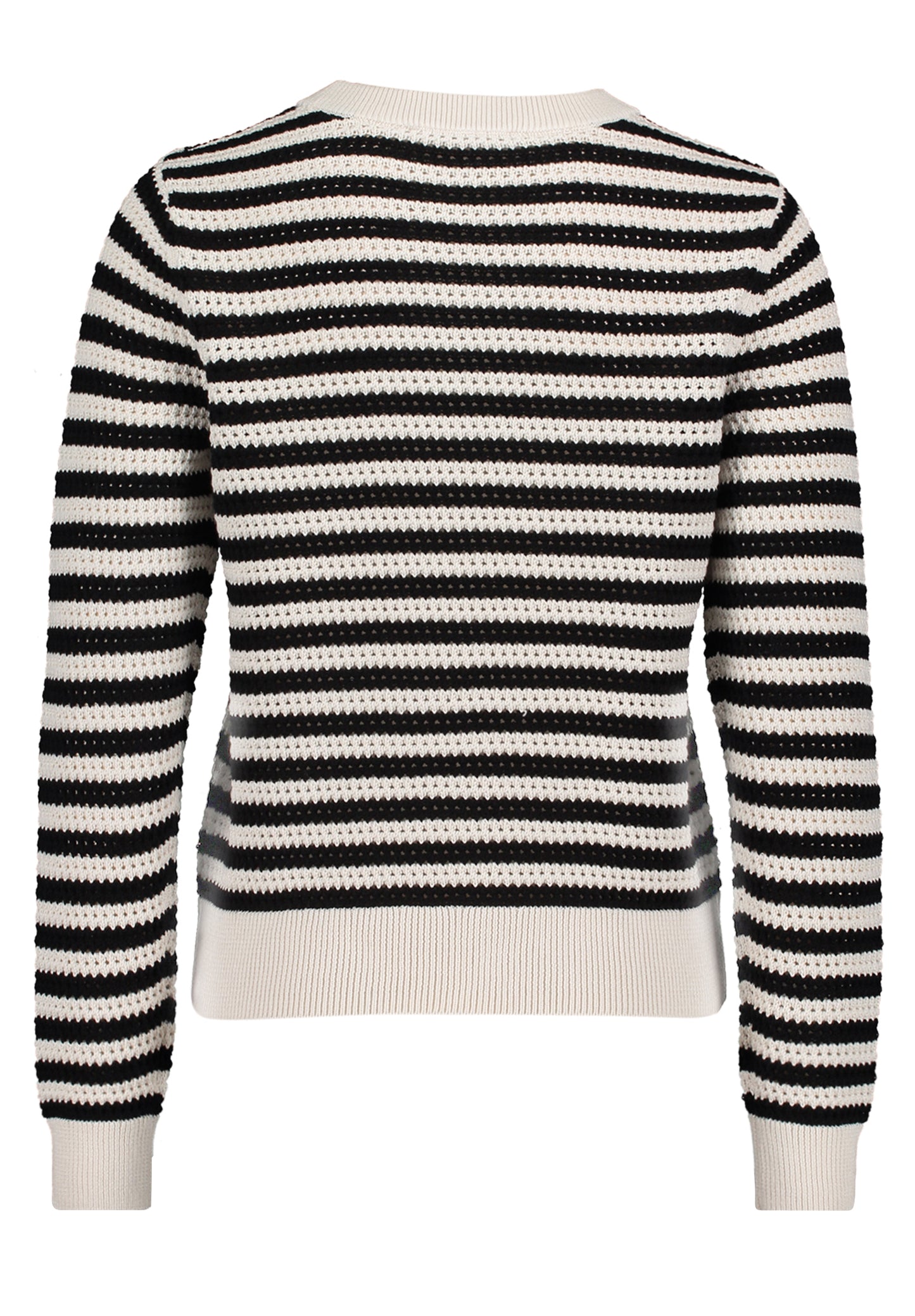Strickpullover Kurz 1/1 Arm Cream/Black Bild 7