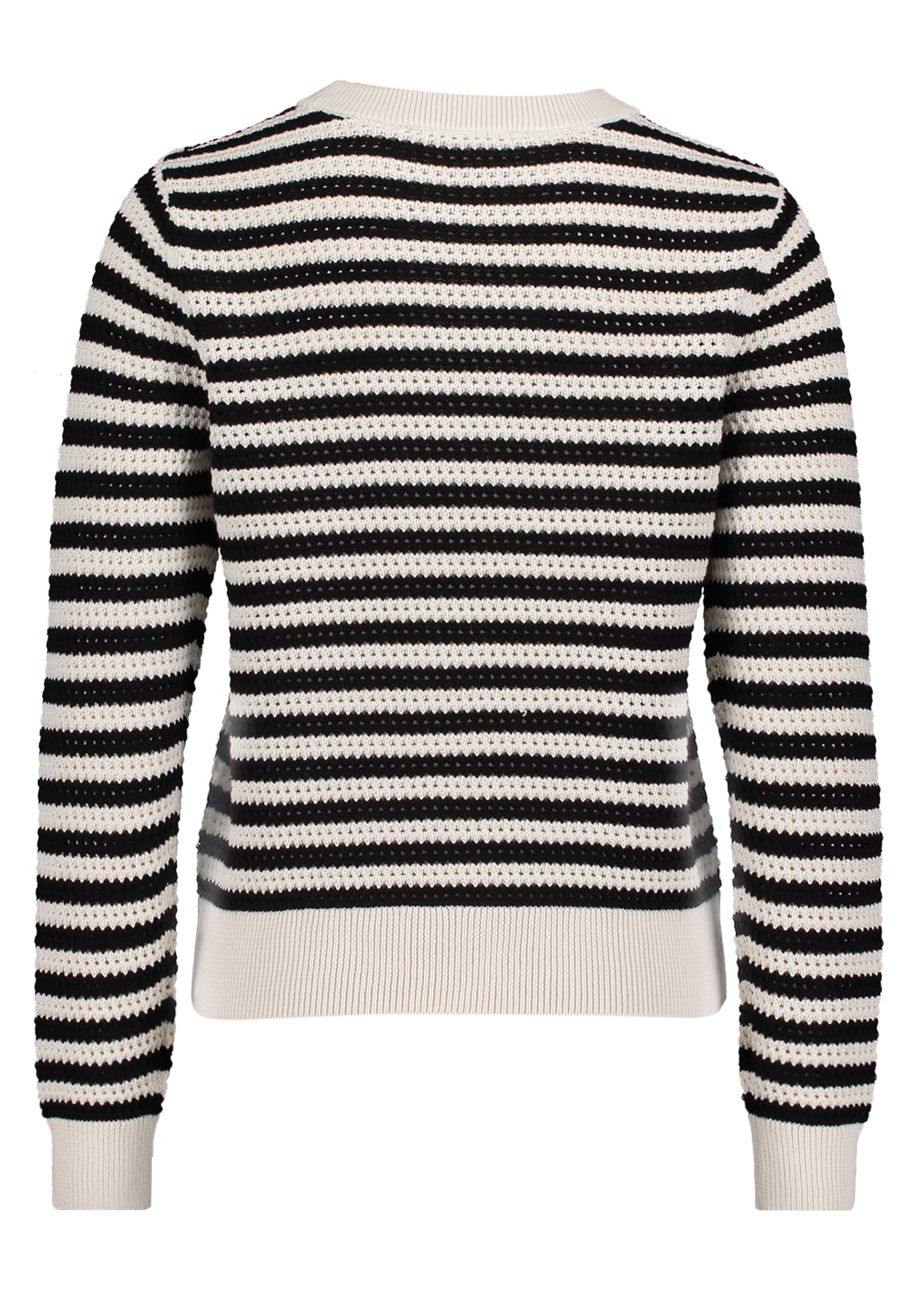 Strickpullover Kurz 1/1 Arm Cream/Black Bild 7