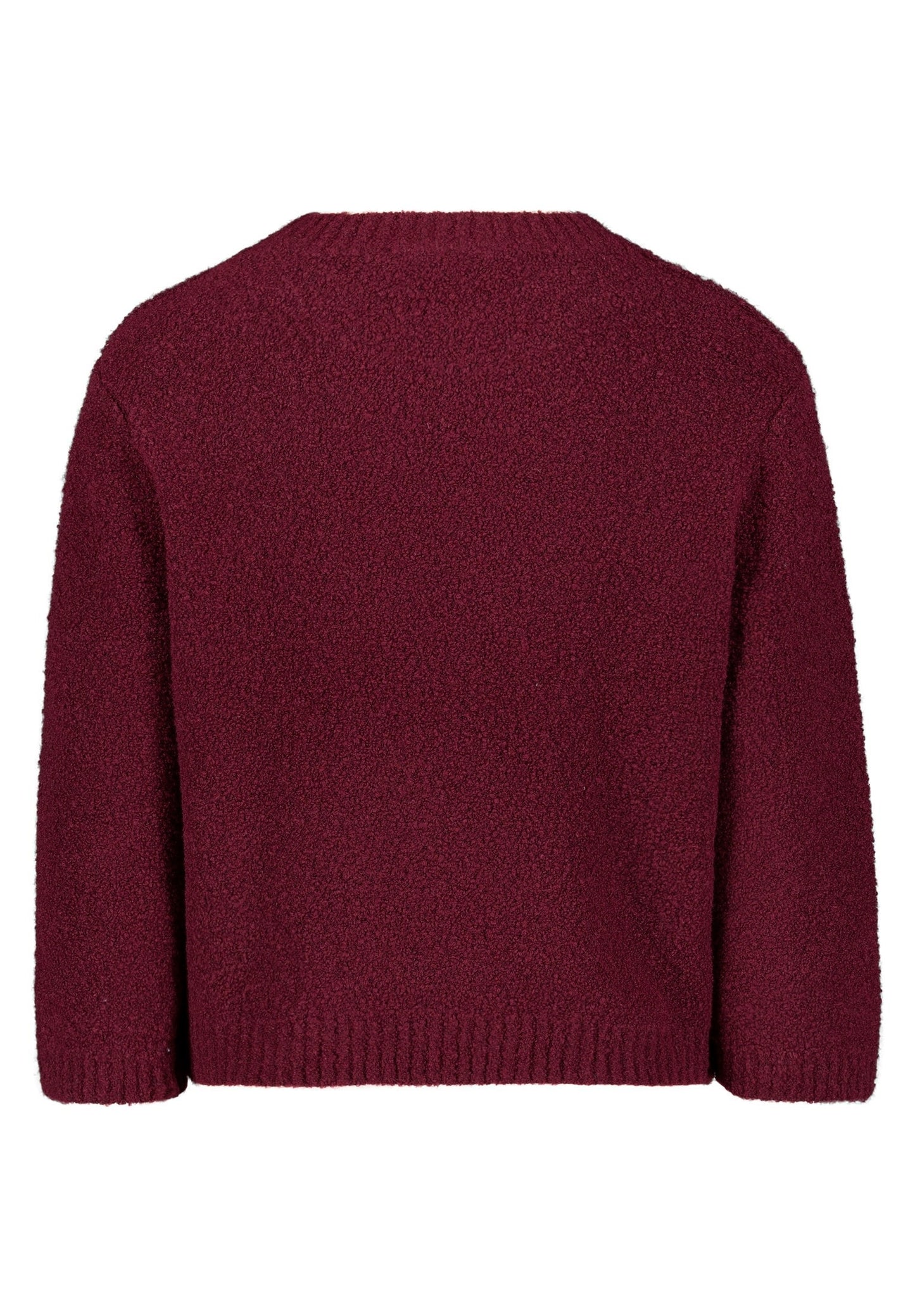 Strickpullover Kurz 3/4 Arm Middle Red Melange Bild 2