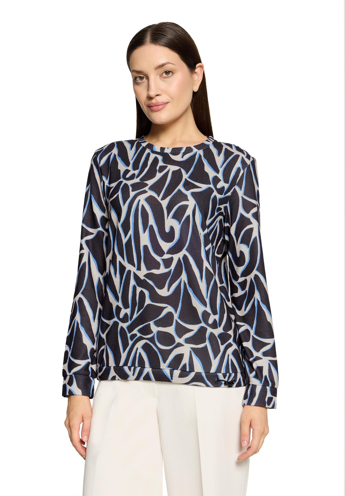 Sweat Kurz 1/1 Arm Grey/Cream Bild 3