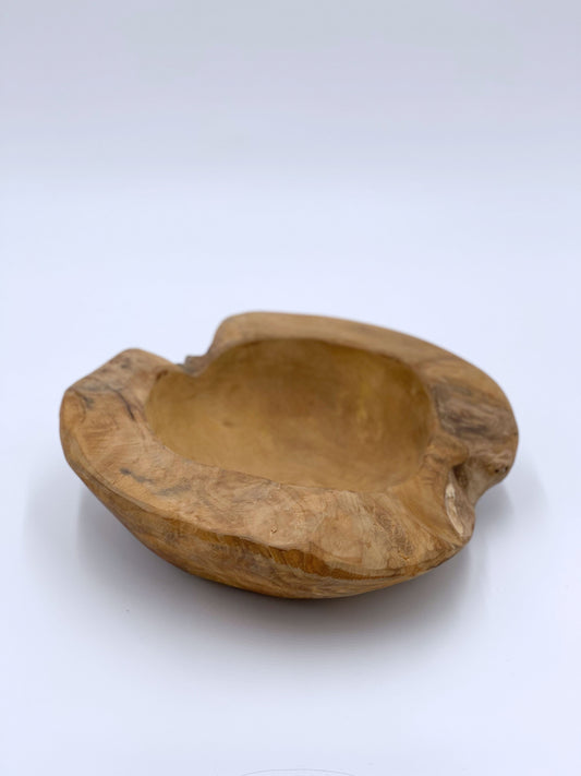 Schale Teak H9 D30cm Braun Bild 1