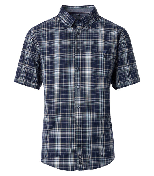 B.D. Casual Short 1/2Arm 100 blau Bild 1