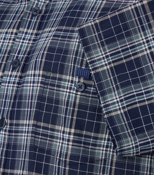B.D. Casual Short 1/2Arm 100 blau Bild 2