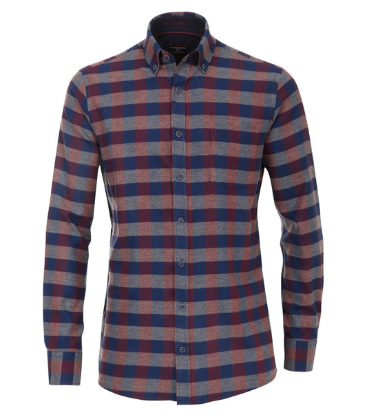 CasaModa Hemd Freizeit 1/1 Arm B.d. Karo 400 rot Bild 1