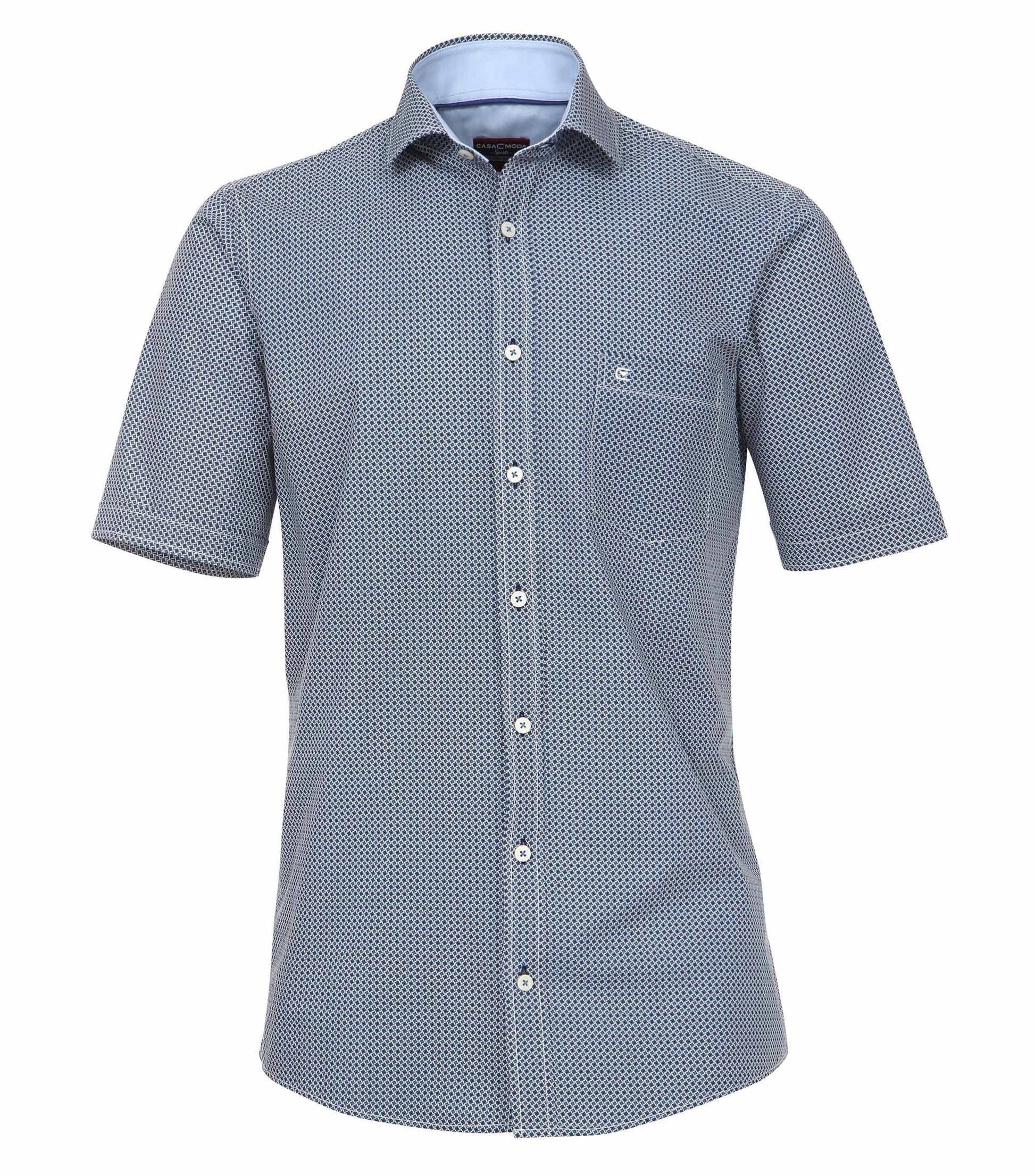 CasaModa Hemd Freizeit 1/2 Arm Kent Druck 101 blau Bild 1