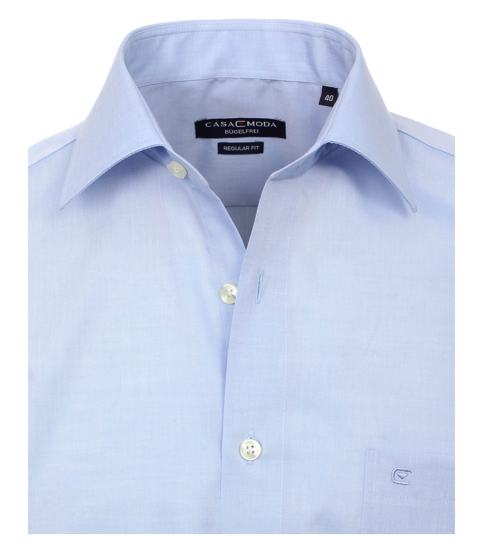 Chambray Hemd Halbarm uninah 008060 10 blau Bild 3