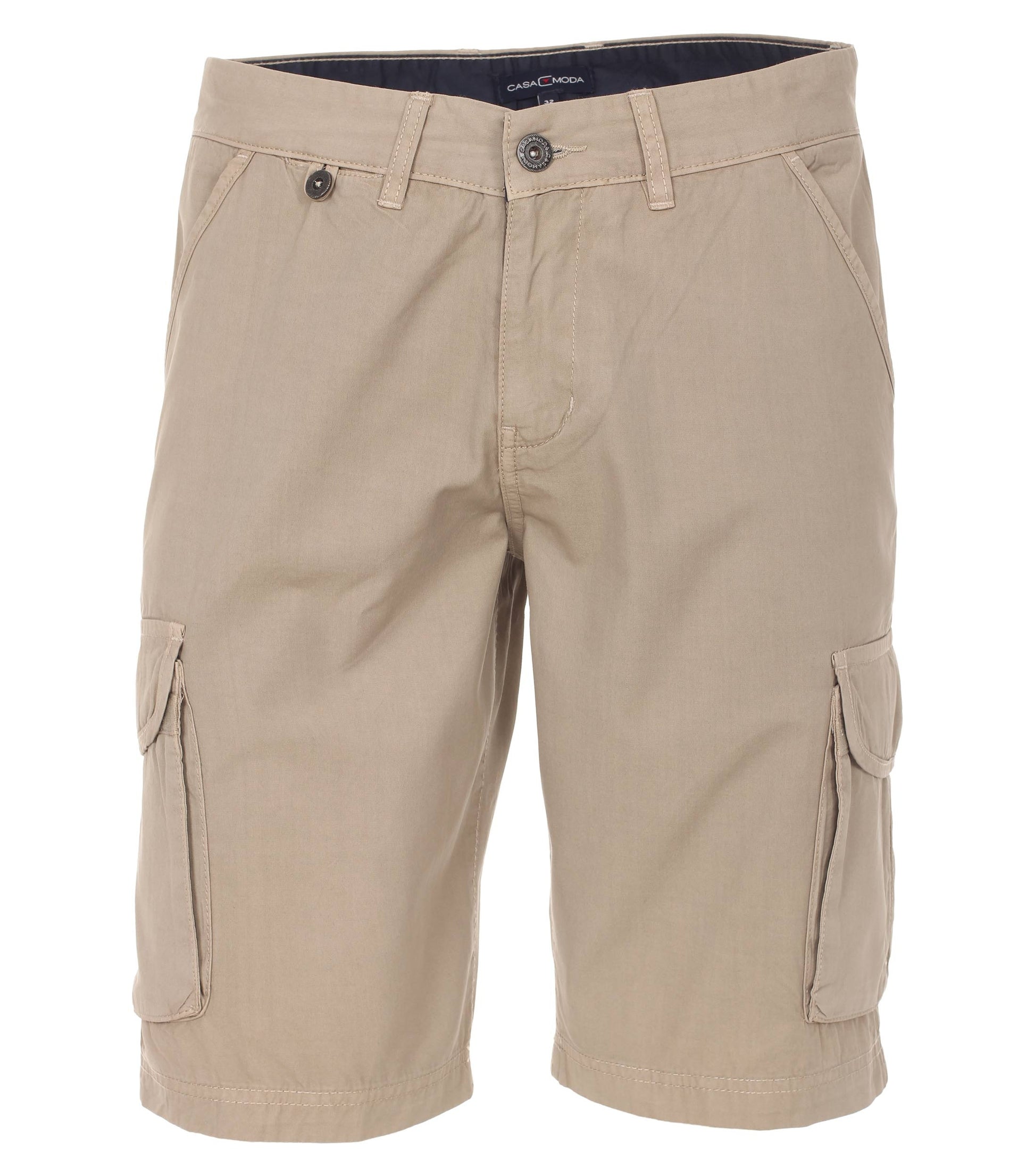 Gewebt Shorts uni 658 beige Bild 1