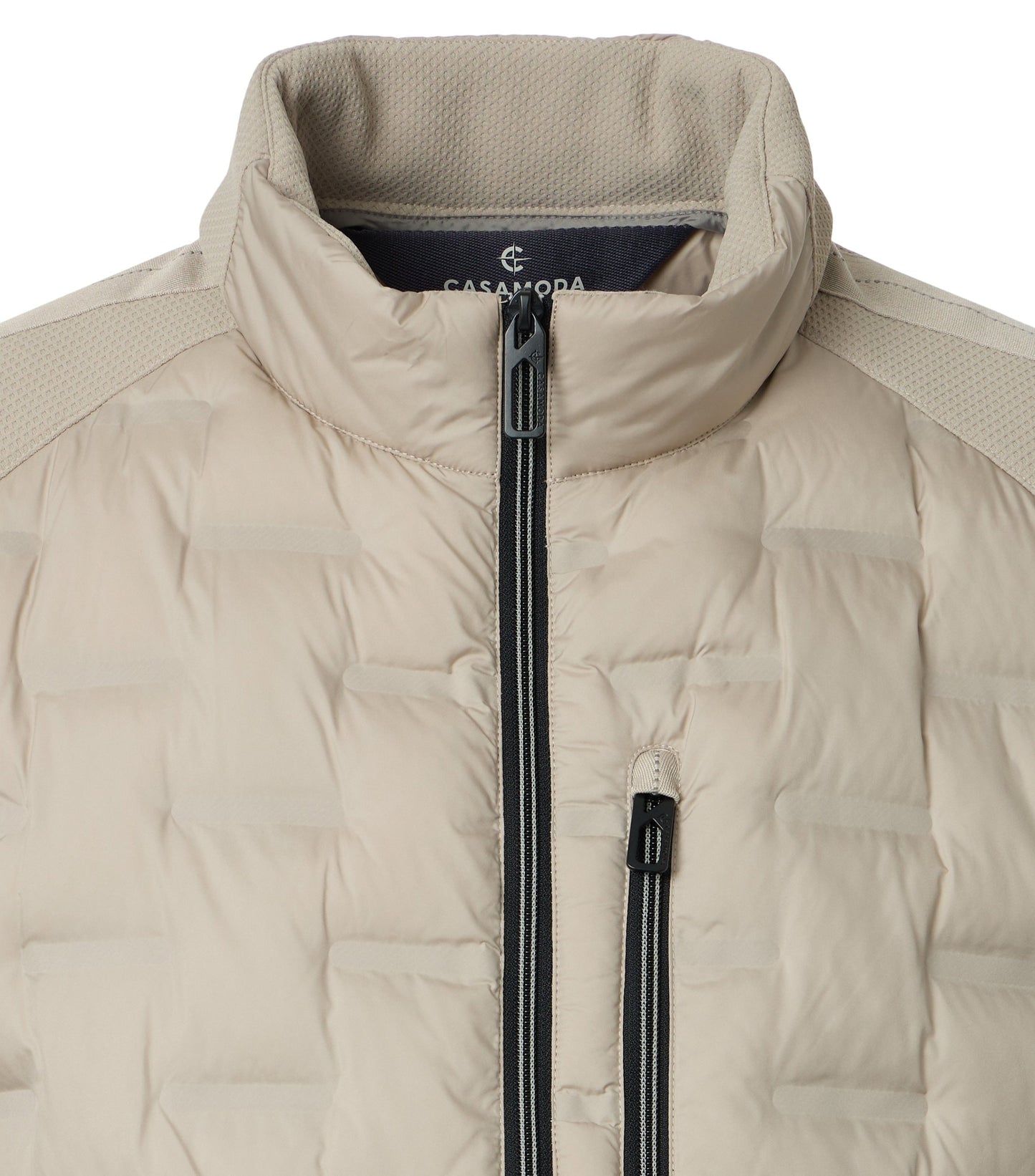 Materialmixjacke 659 beige Bild 4