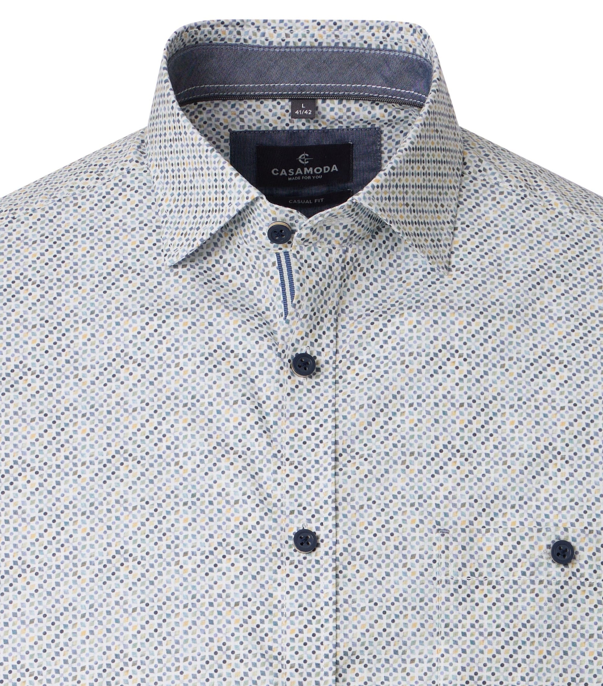 Kent Casual Fit Short 1/2Arm 700 silber Bild 3