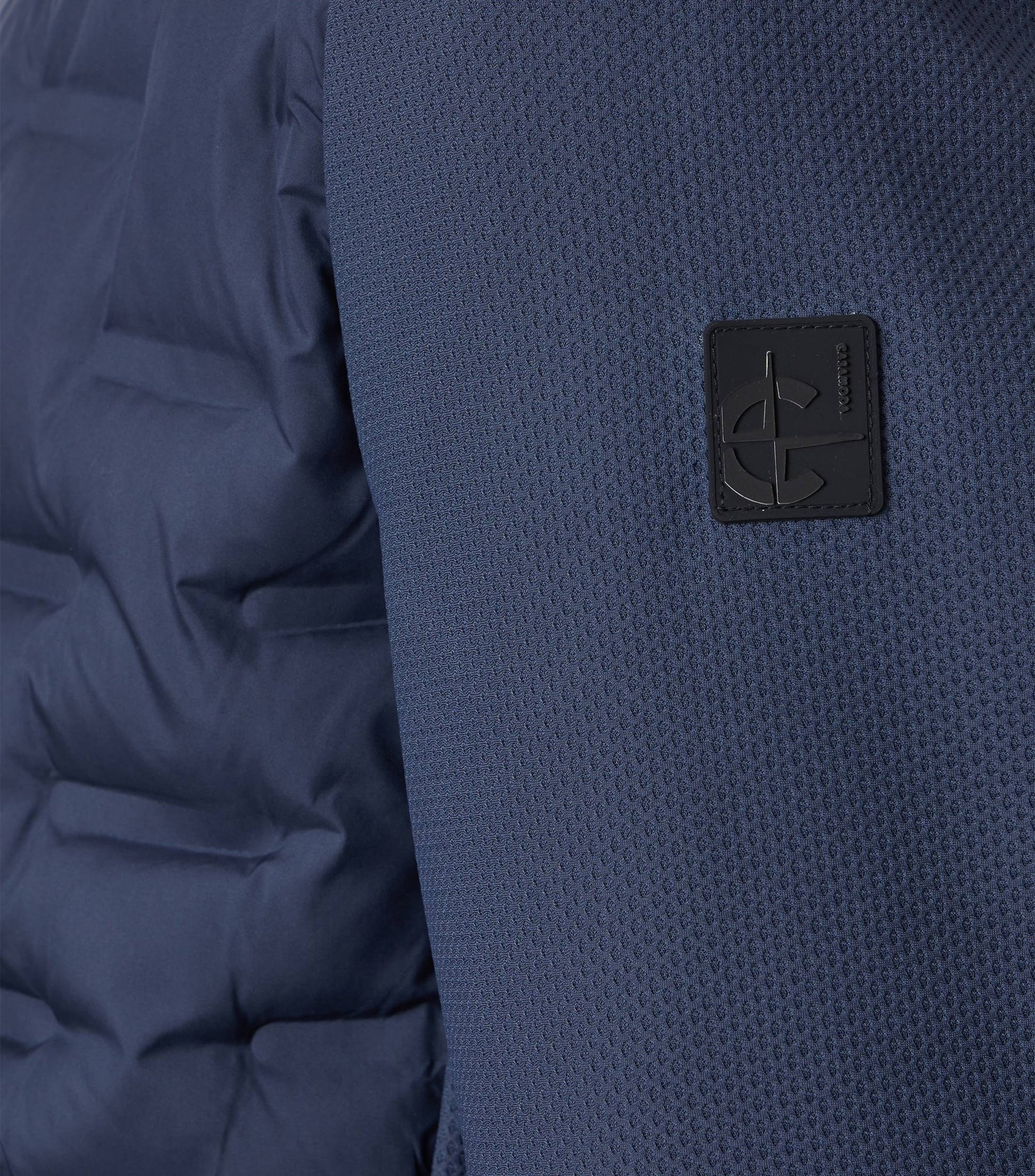Materialmixjacke 105 blau Bild 2