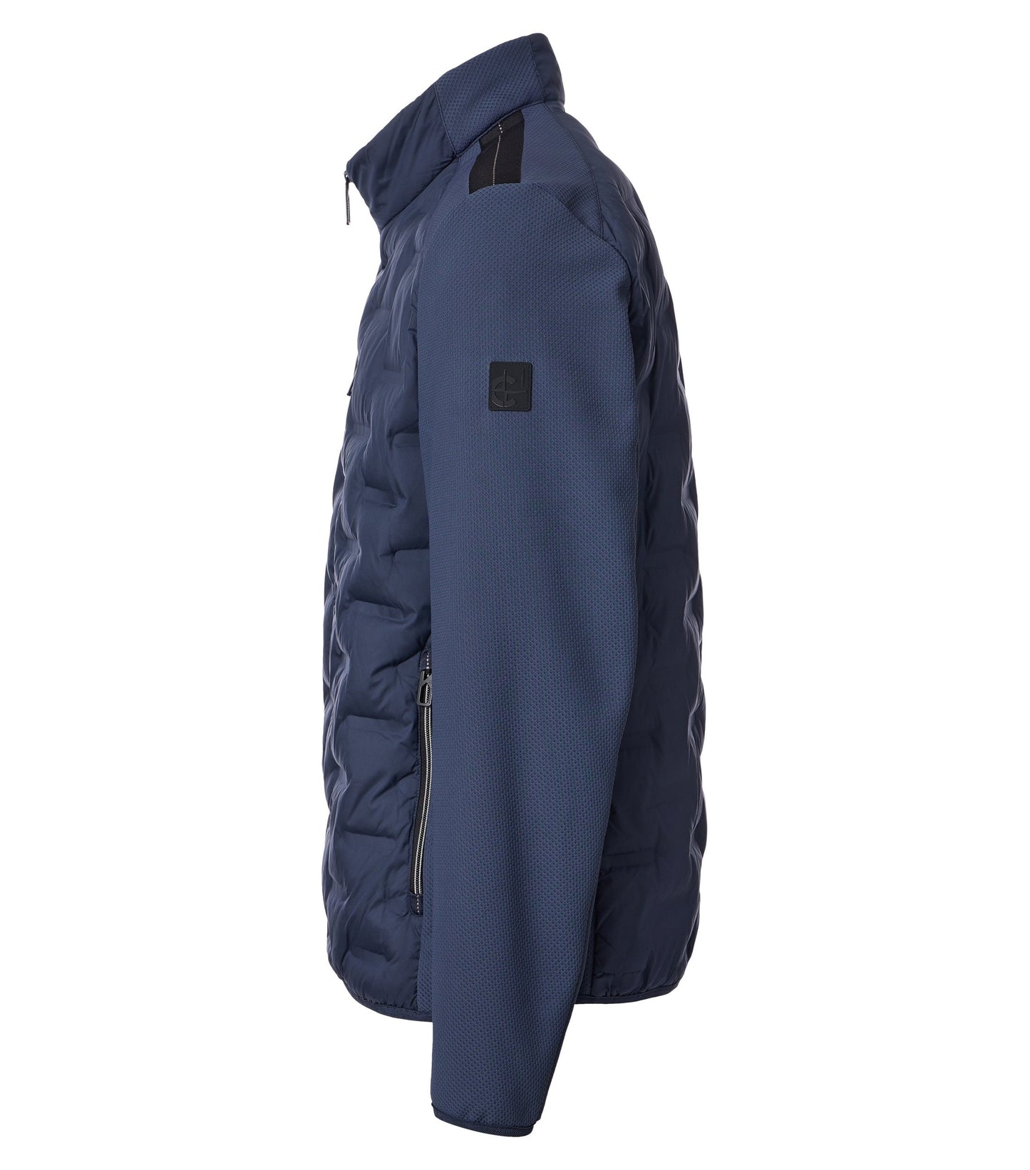 Materialmixjacke 105 blau Bild 3