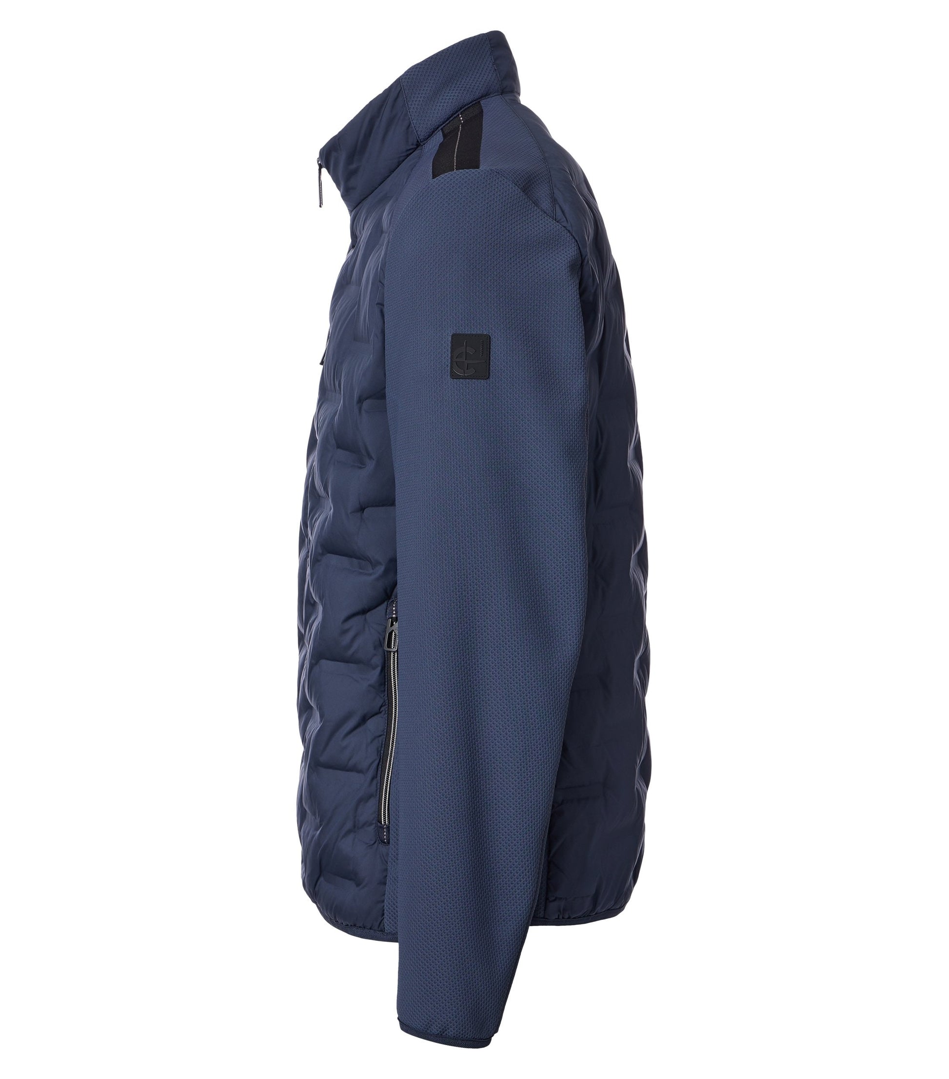 Materialmixjacke 105 blau Bild 3
