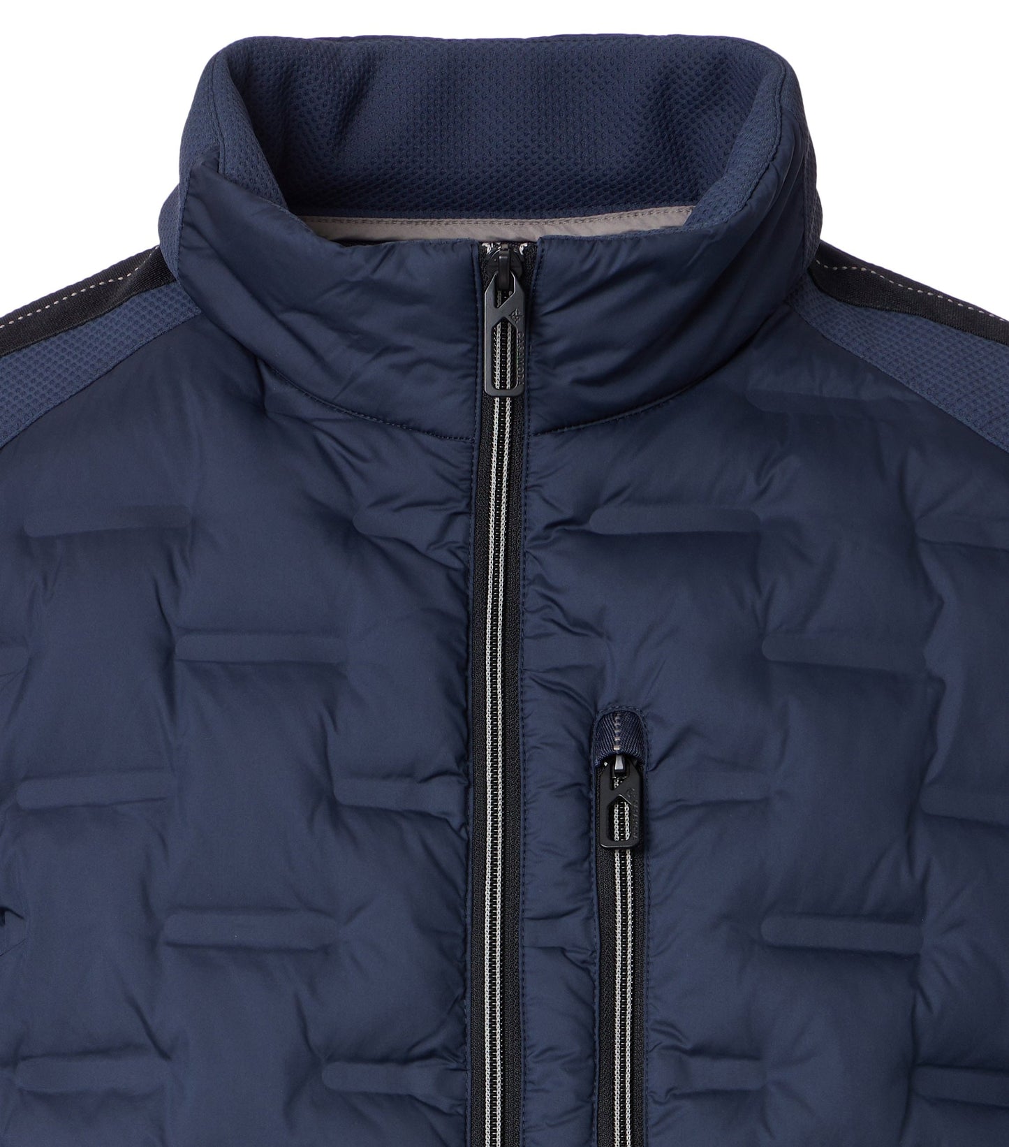 Materialmixjacke 105 blau Bild 5