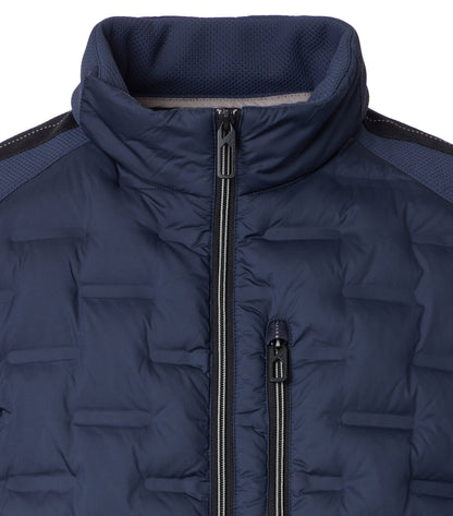 Materialmixjacke 105 blau Bild 5