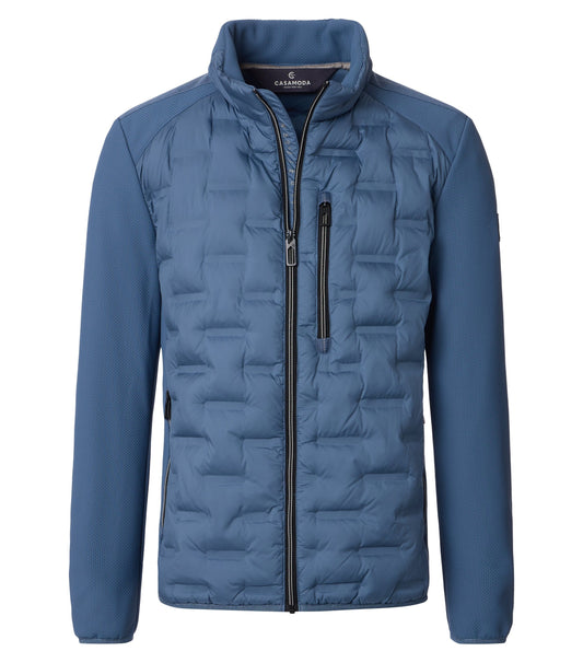 Materialmixjacke 116 blau Bild 1