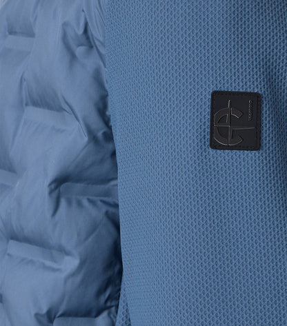 Materialmixjacke 116 blau Bild 2