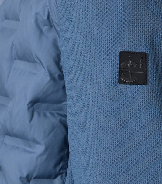 Materialmixjacke 116 blau Bild 2