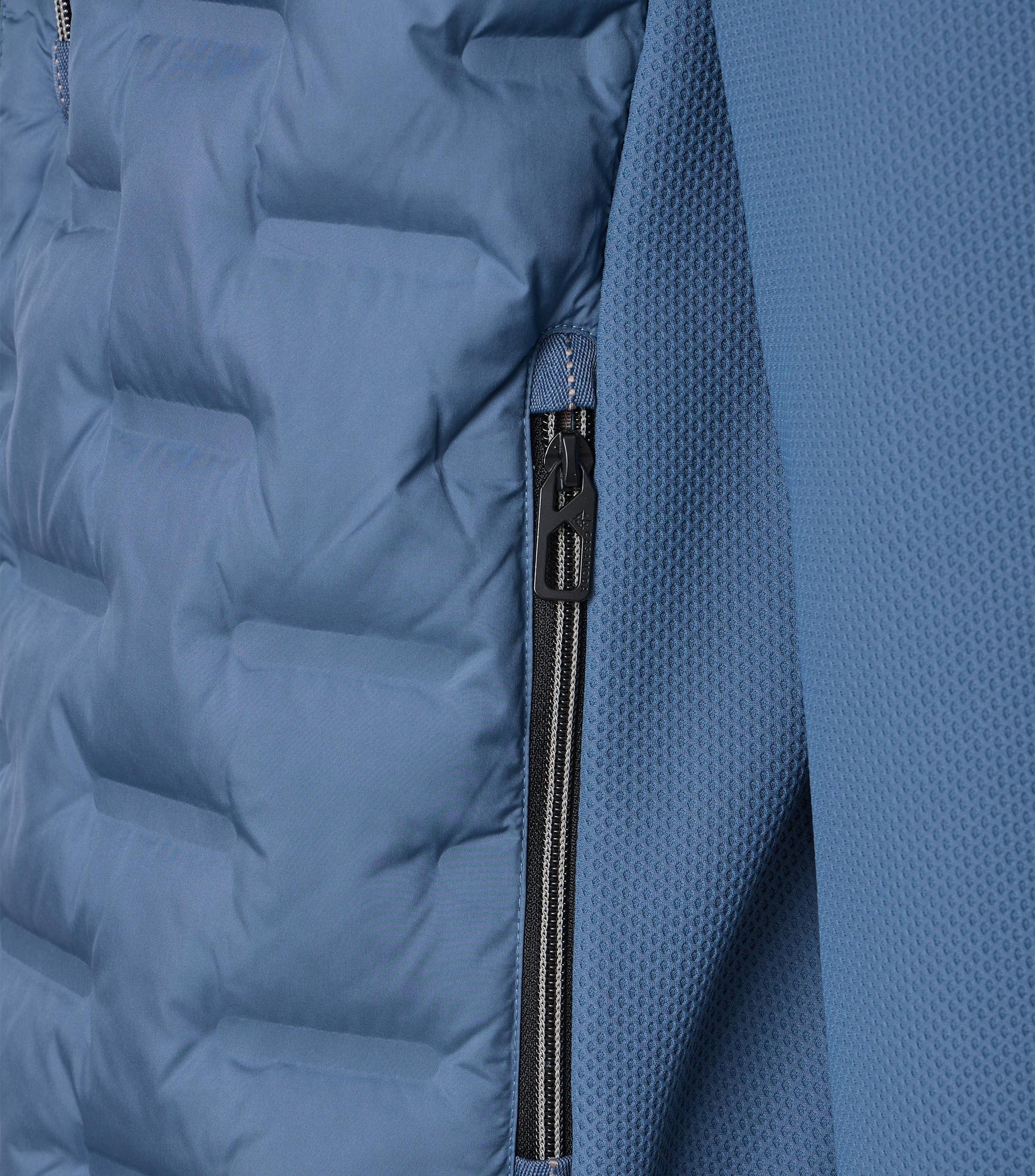 Materialmixjacke 116 blau Bild 4