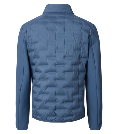 Materialmixjacke 116 blau Bild 6