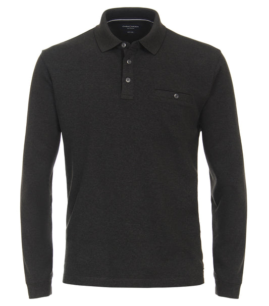 Polo-Shirt Langarm 368 tUErkis Bild 1