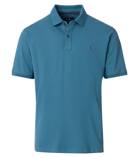 Polo-Shirt 185 aqua bis petrol Bild 1